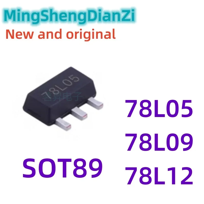 100PCS 78L05 78L09 78L12 SOT89 100MA MADE IN CHINA