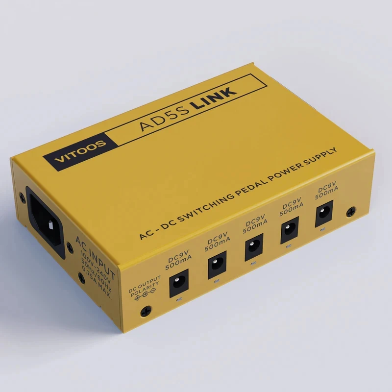 VITOOS AD5S LINK AD5SL Effect Pedal Supply Fully Isolated Filter Ripple Noise Reduction High Power Digital Effector