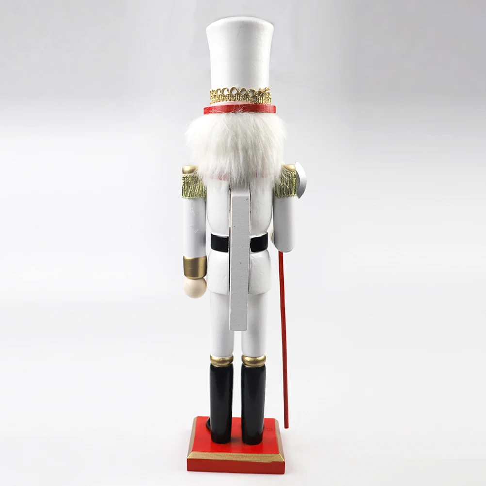 

Desktop Christmas Wooden Nutcracker Xmas Gift Festive Decor Craft Soldier Ornament Christmas Nutcracker Ornament