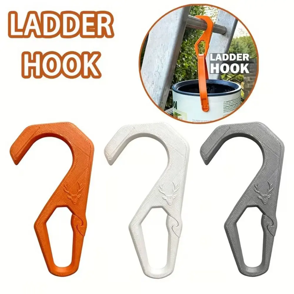 Durable Multi-Purpose Ladder Hook Easy Install Multicolor Household Hook with Buckle Tool Painting Hook for Roof Painting