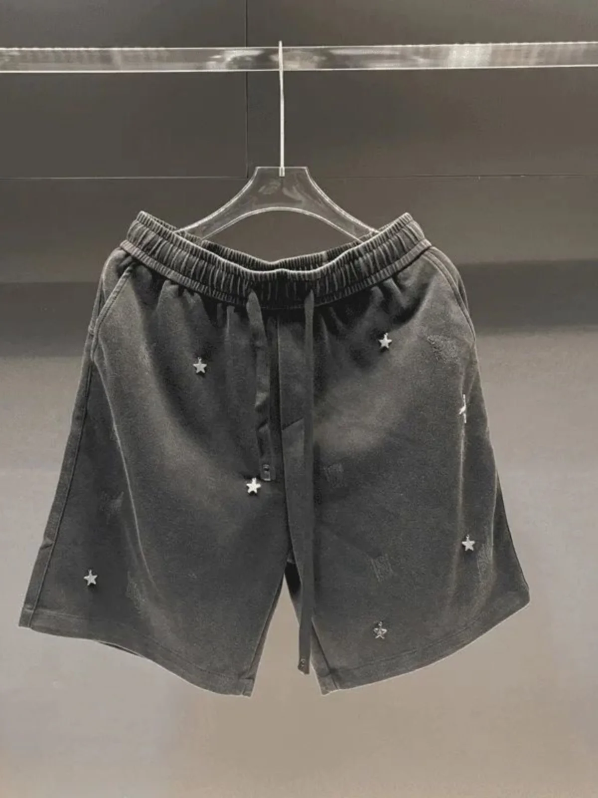 

High-End American Sle Men's Casual orts Five-Point Hong Kong Sle Loose Fit Faionable Brand Ethnic Wear Spring Summer ...