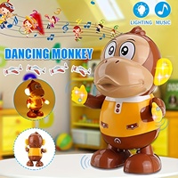 Electronic DJ Light Music Dancing Monkey Toy  Musical Toys Cute Swing Dancing Monke Toy with Music LED Lights Music Toy for Kids