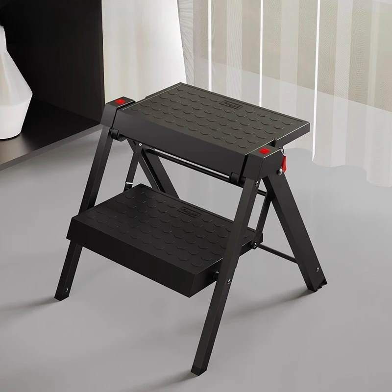 Thickened Two-step Straight Ladder Household Folding Ladder Stool Outdoor Car Washing Ladder Indoor Kitchen A-frame