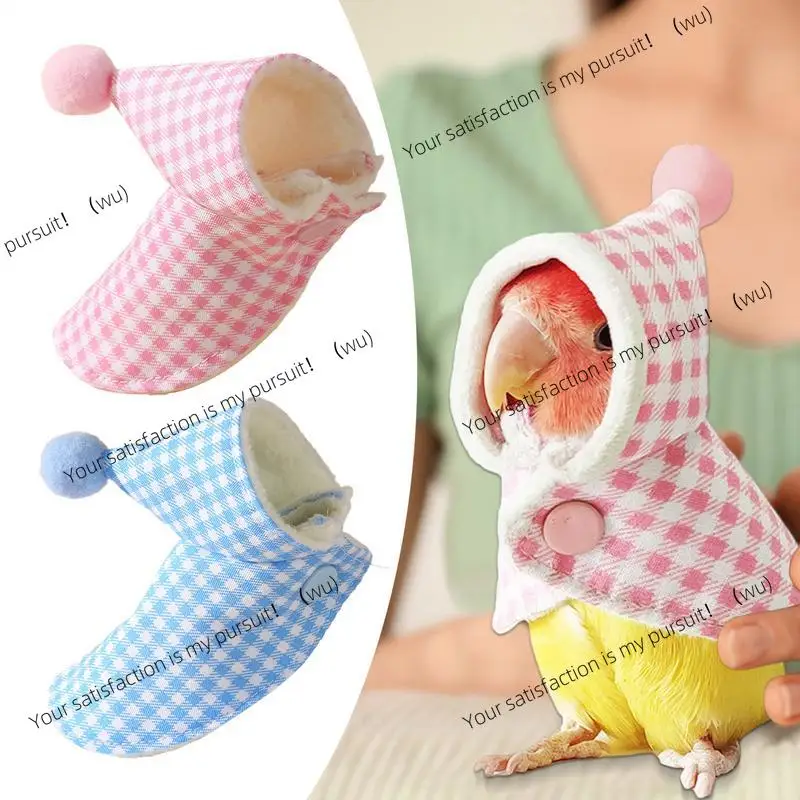 Bird Parrots Parrot Costume Cloak Thickened cotton Bird Clothes Anti-Bite Protect Parakeet Clothing Winter Warm Clothing