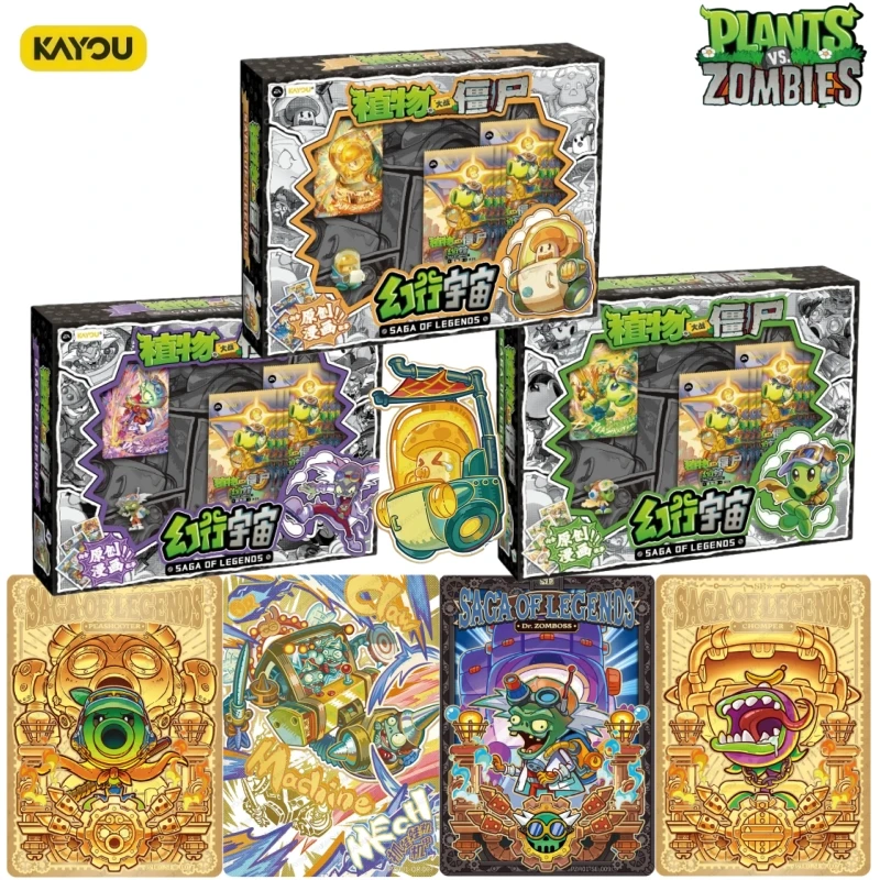 

Комбинированный набор коллекционных карточек KAYOU Plants Vs. Zombies Fantasy Universe, официальные оригинальные коллекционные карточки Rubber Man, аниме-товары, праздничный подарок