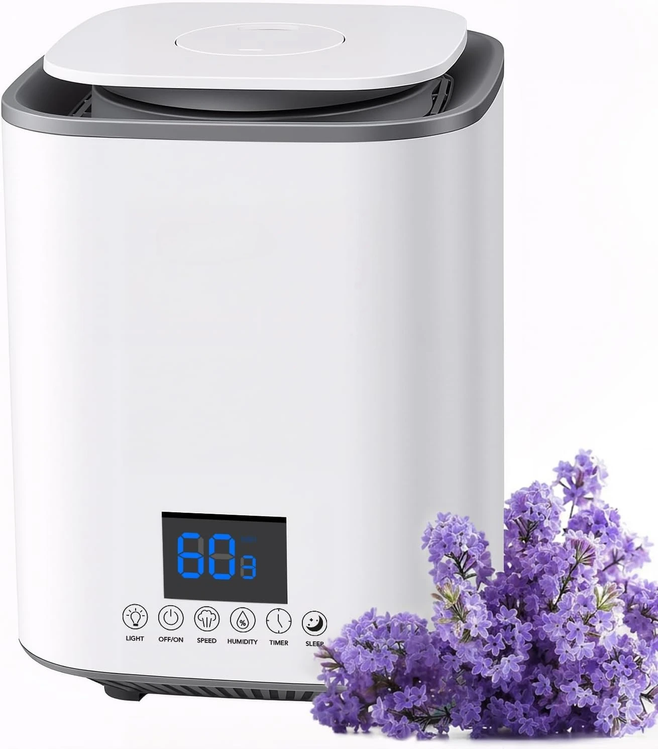 2026 New Upgrade Humidifier For Bedroom, 3L Ultrasonic Cool Mist | 360° Nozzle, Small & Easy To Clean, With Sleep Mode, Timer
