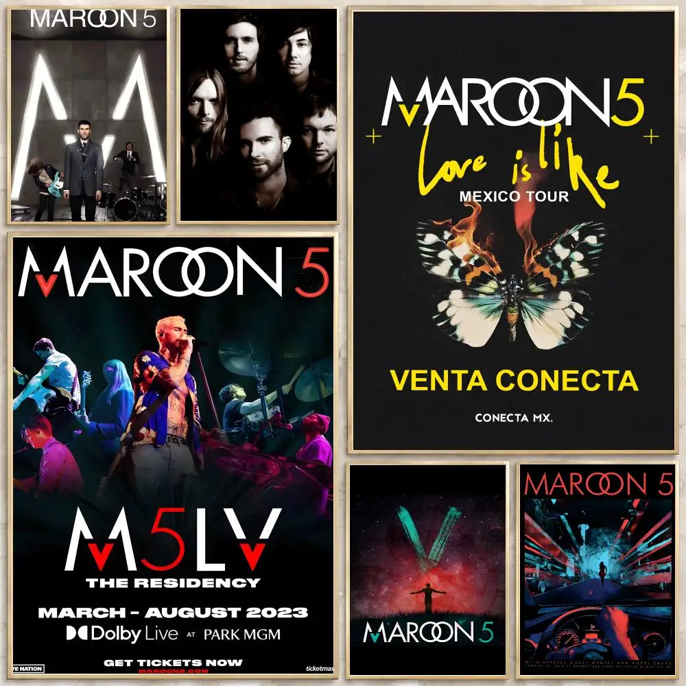Band Maroon 5 Poster Print Wall Art Pictures Canvas Painting Living Room Bedroom Home Decor