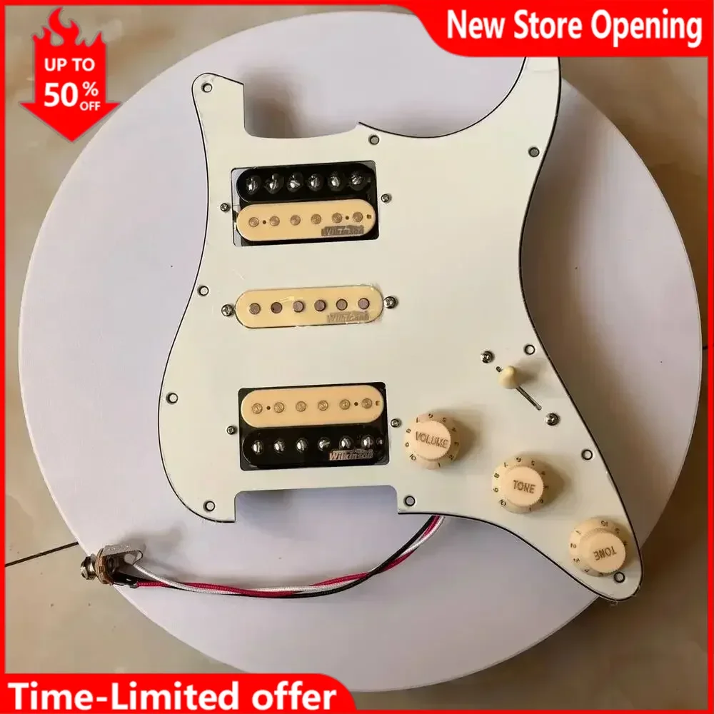 

HSH Prewired Loaded ST Pickguard Set Alnico 5 Humbucker Pickups Multi Switch Harnesses,For ST Guitar