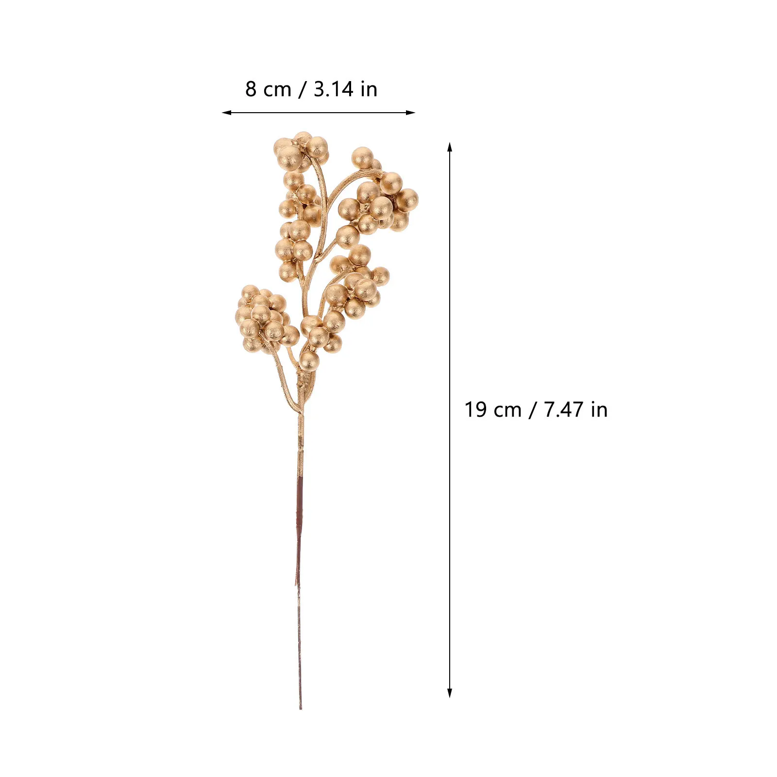 12 قطعة ينبع التوت الاصطناعي عيد الميلاد يختار الزخرفية محاكاة فرع التوت لترتيب الزهور إكليل شجرة عيد الميلاد #3