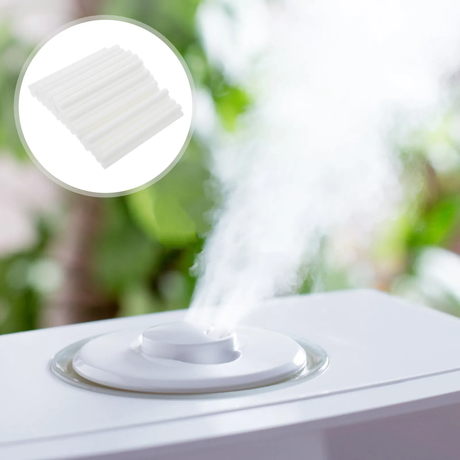 50Pcs Humidifier Filter Cotton Sticks for Car Desk Mini Humidifier Diffuser Replacement Fragrance Volatile Sticks Absorbent