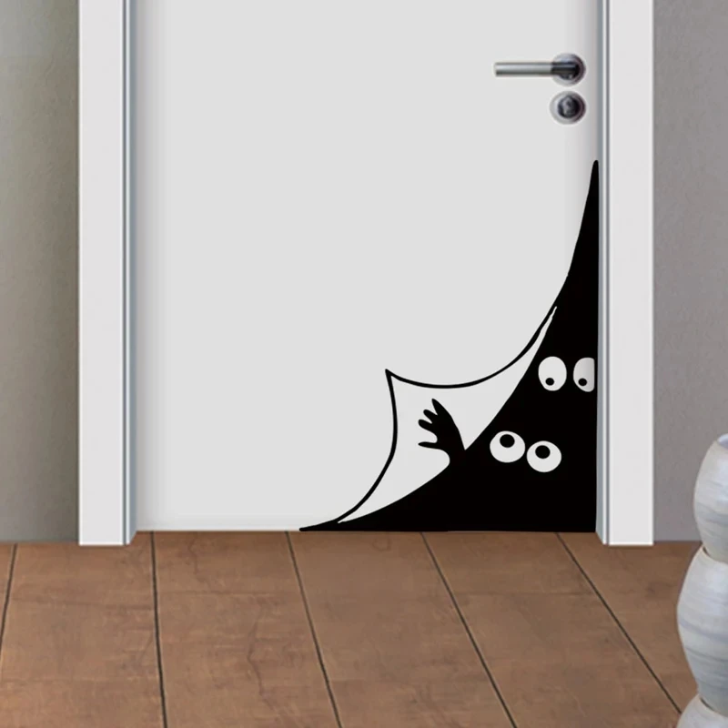 T755 # Funny Peeping Eyes Wall Sticker camera dei bambini sfondo decorazione della casa murale soggiorno carta da parati decalcomania divertente