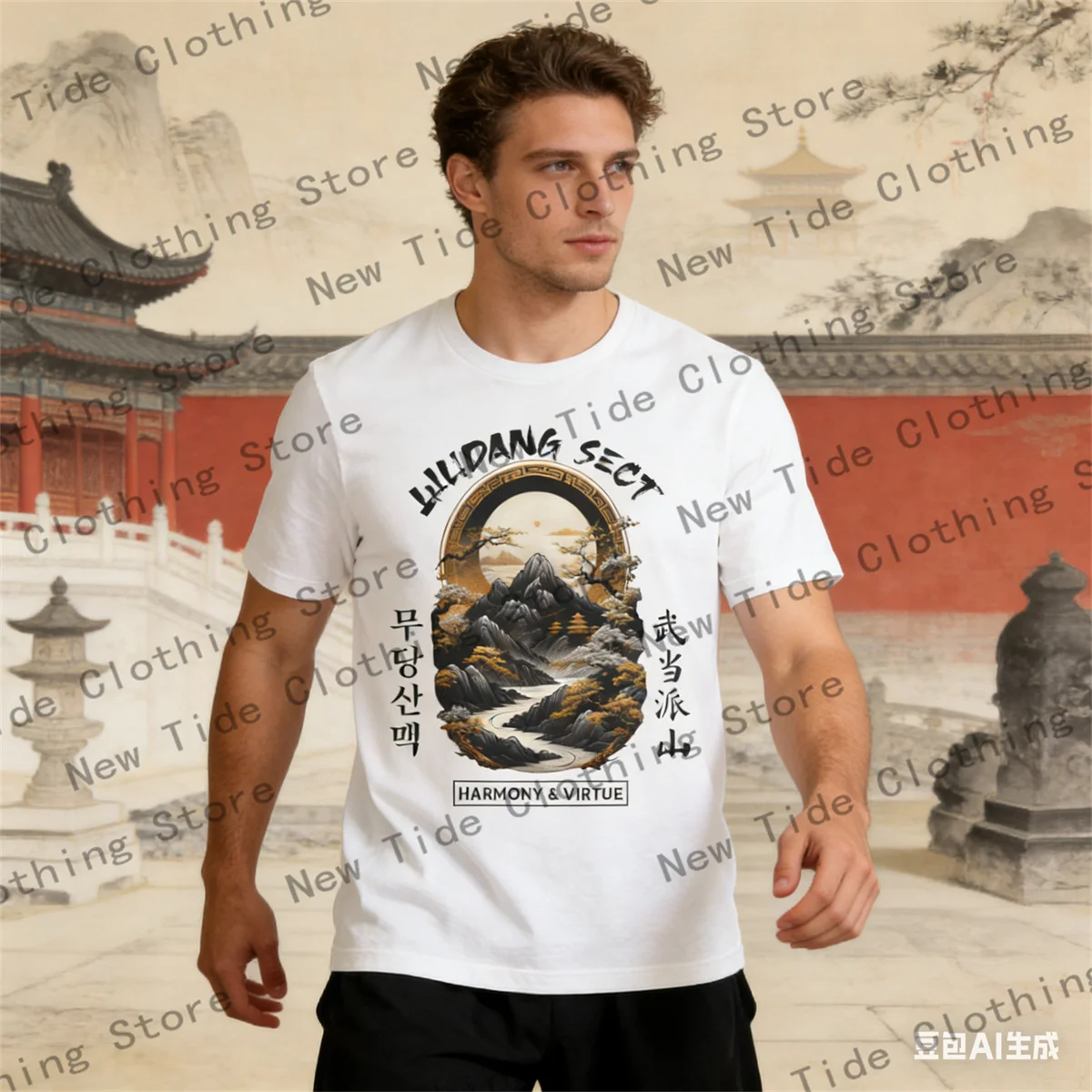 

Футболка с принтом по мотивам альбома WU-TANG Clan — классический уличный стиль в духе хип-хопа — подходит как мужчинам, так и женщинам.