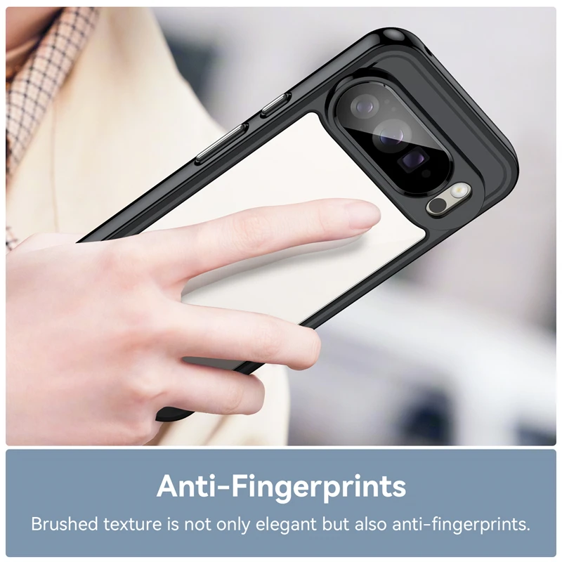 حافظة لهاتف جوجل بيكسل 10 برو XL حافظة فاخرة من السيليكون الشفاف حافظة حماية ممتصة للصدمات من البولي كربونات Pixel 10 Pro XL حافظة هاتف من البولي يوريثان غطاء مقاوم للصدمات #4