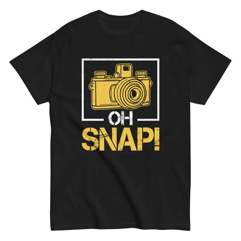

Фотограф Oh Snap Retro Camera Хлопковая футболка Фотография Фотография