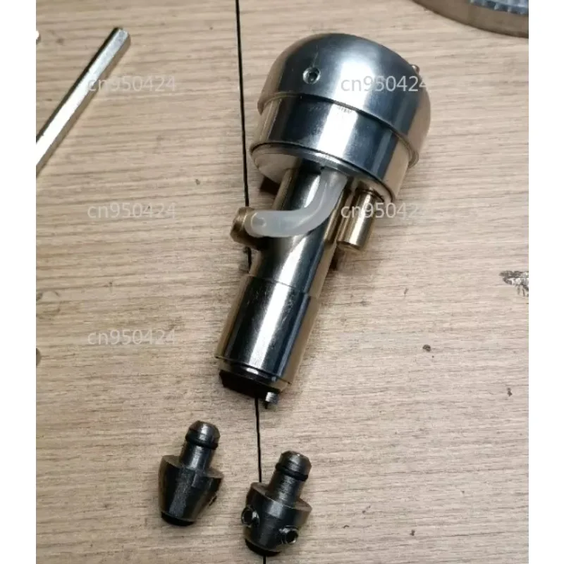 Pneumatic push knife, metal Lindsay, gold handle, standard head changeable hand control model