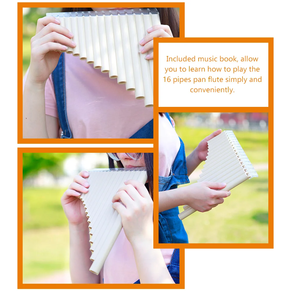 

C-tuning Sluice Key Instrument Pan Pipes Musical Flute of Panpipes Students Abs