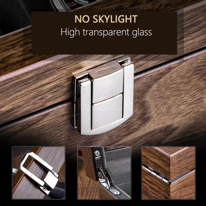 Walnut Watch Storage Box Simple Household High-grade Wooden Mechanical Watches Bracelet Collection Display Box Watch Box Case