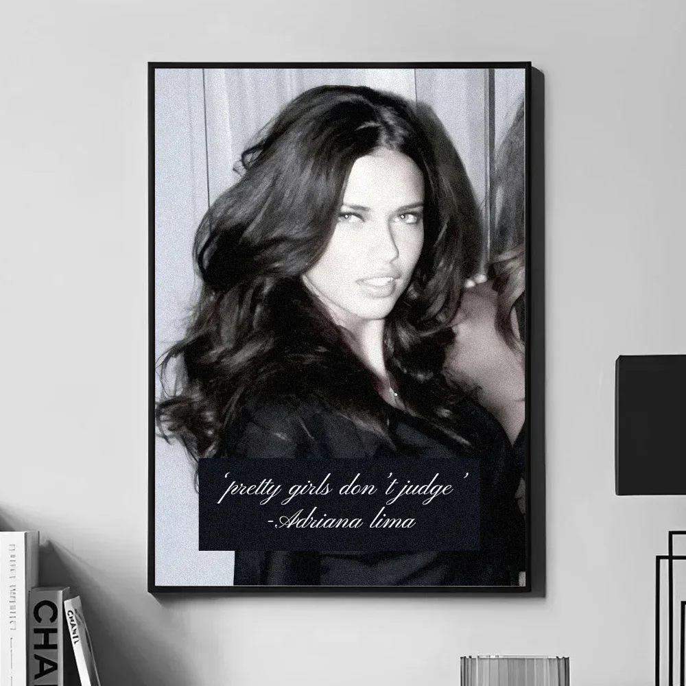 Victoria Supermodels Adriana Secret Lima Poster Wall Art Home Decor Room Decor Canvas Painting Living Room Restaurant Kitchen view 6
