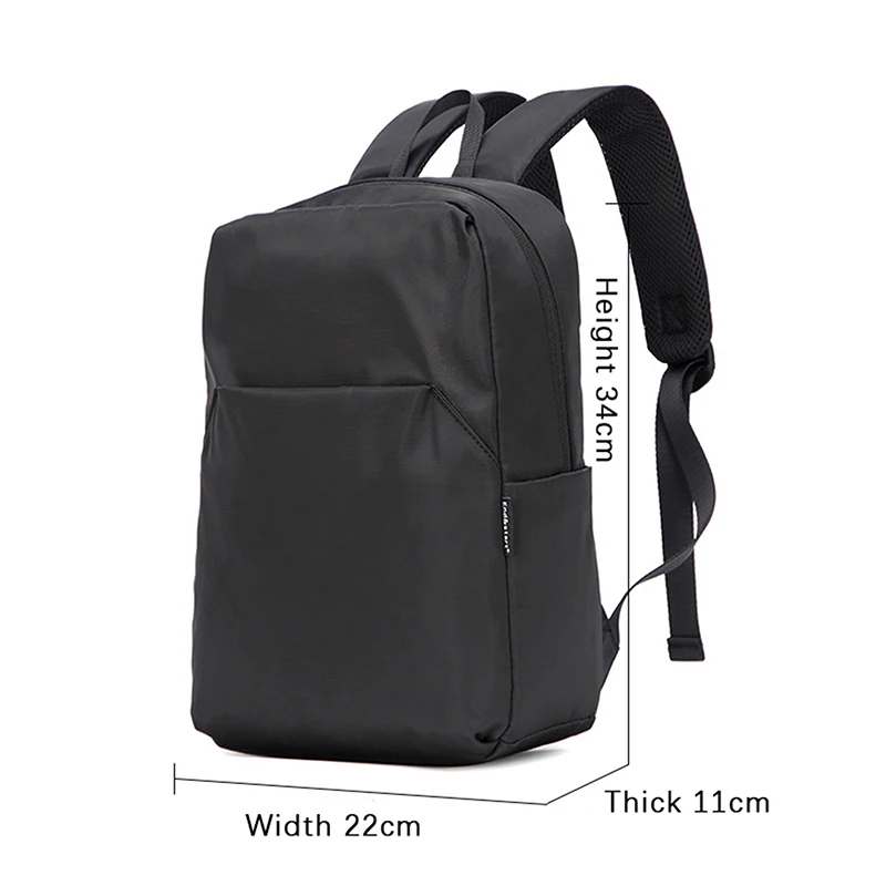 Mini Black Men\'s Backpack School Bag For Man Small Simple Leisure Travel Waterproof Backpacks