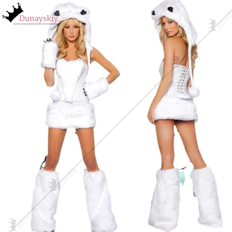 

Halloween Party Masquerade Animal Cosplay Costume Tights Cat Fox Monster Dinosaur Women's Jumpsuit Halloween Disguise for Adult