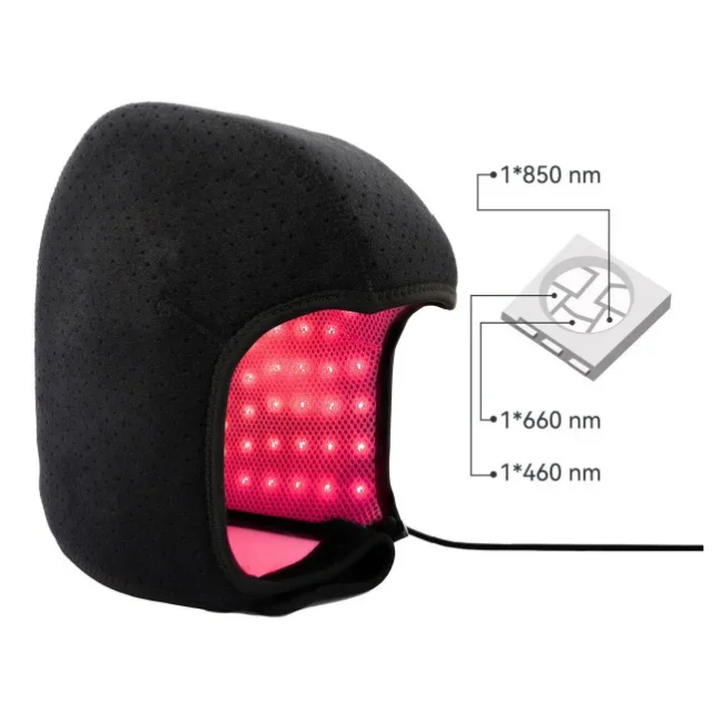 Best Selling LED Light Therapy Hat with 460nm 660nm 850nm for Men & Women Hair Led Light Therapy Cap fast shipping