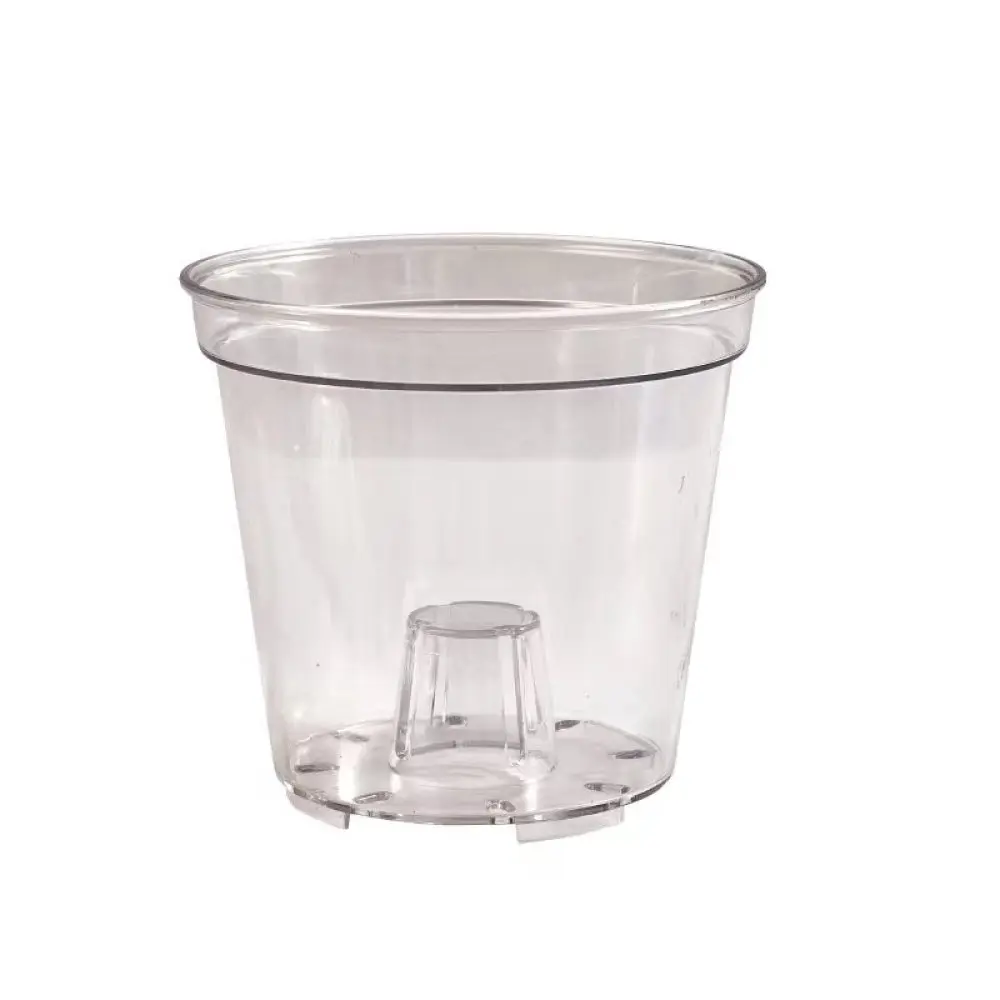 Clear Root Control Plastic Pot Breathable Orchid Planter Transparent Gardening Container For Healthy Phalaenopsis Growth
