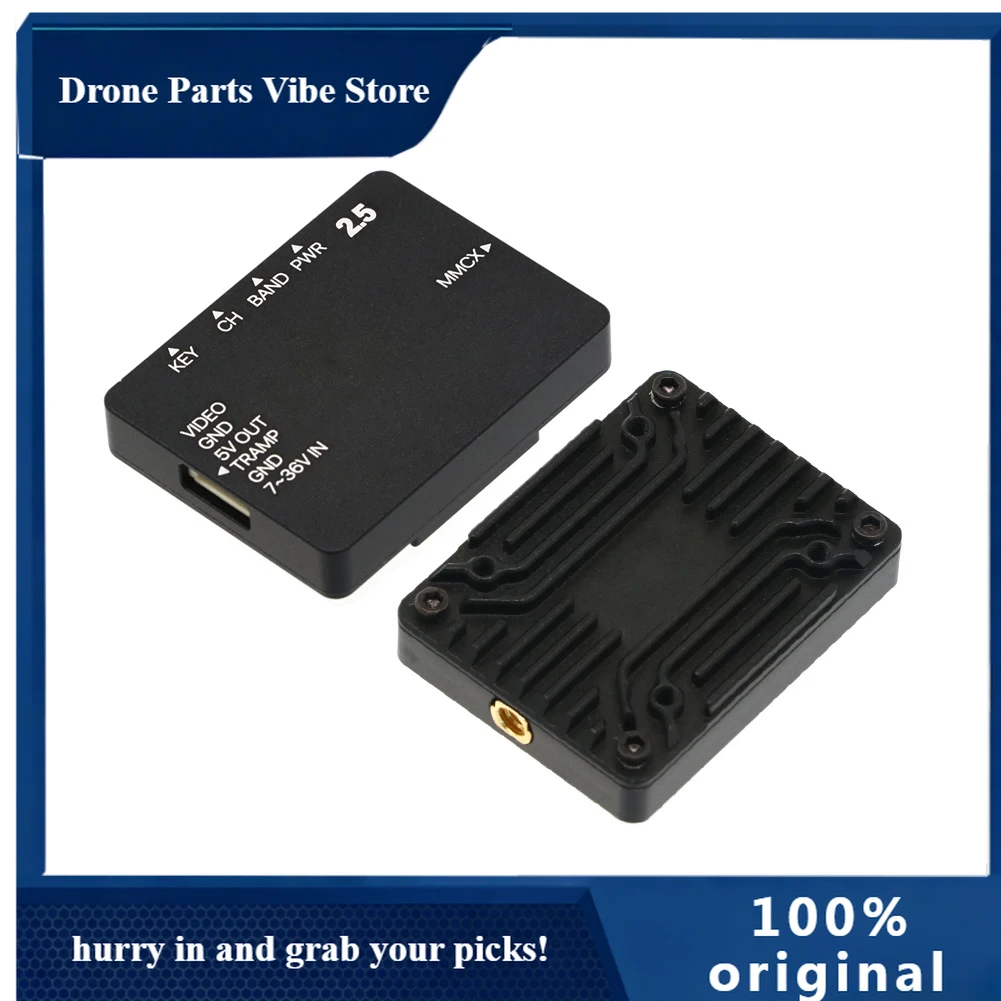 

APFoxeer 5.8G Reaper Extreme 2.5W 72CH VTX Pit/25mW/200mW/500mW/1.5W/2.5W 7-36V for FPV Long Range Drone