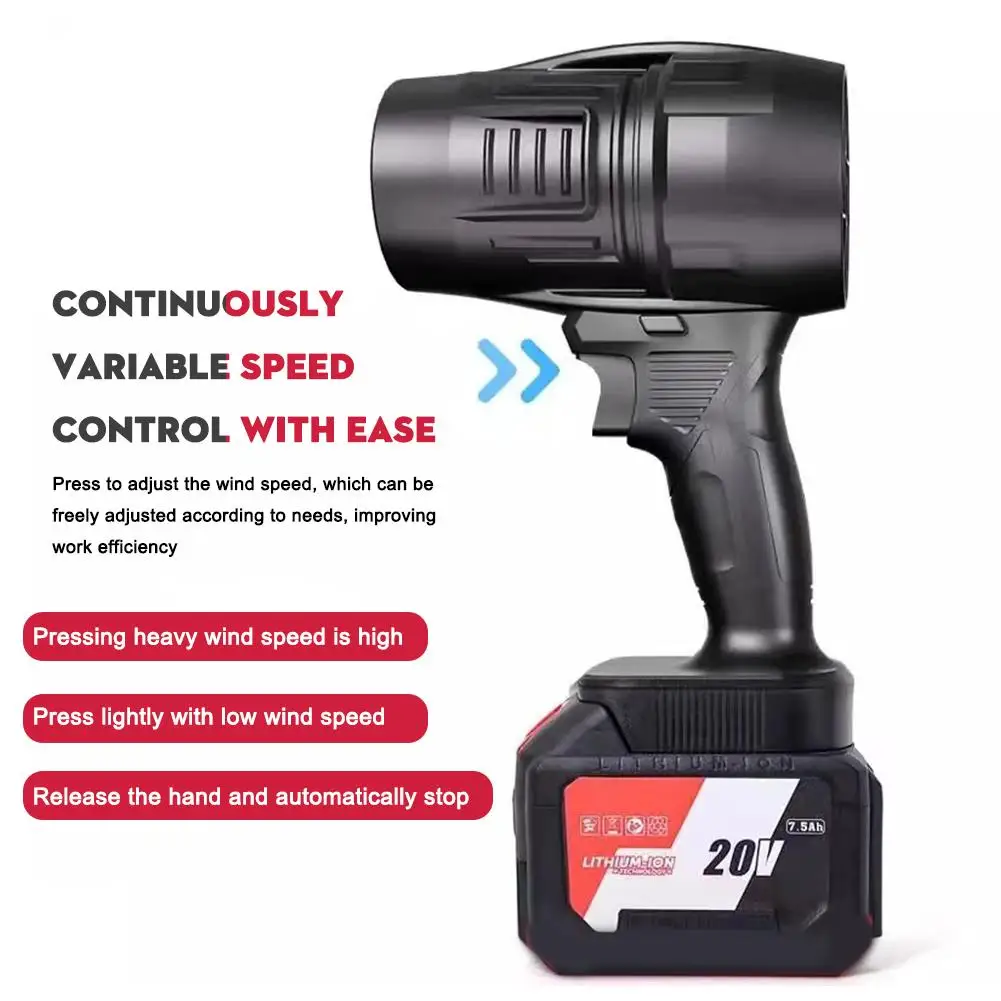 

Handheld Motor Mini Fan Turbo Fan Lithium Violent Leaf Blowing Water Blowing For Household And Car O1C0