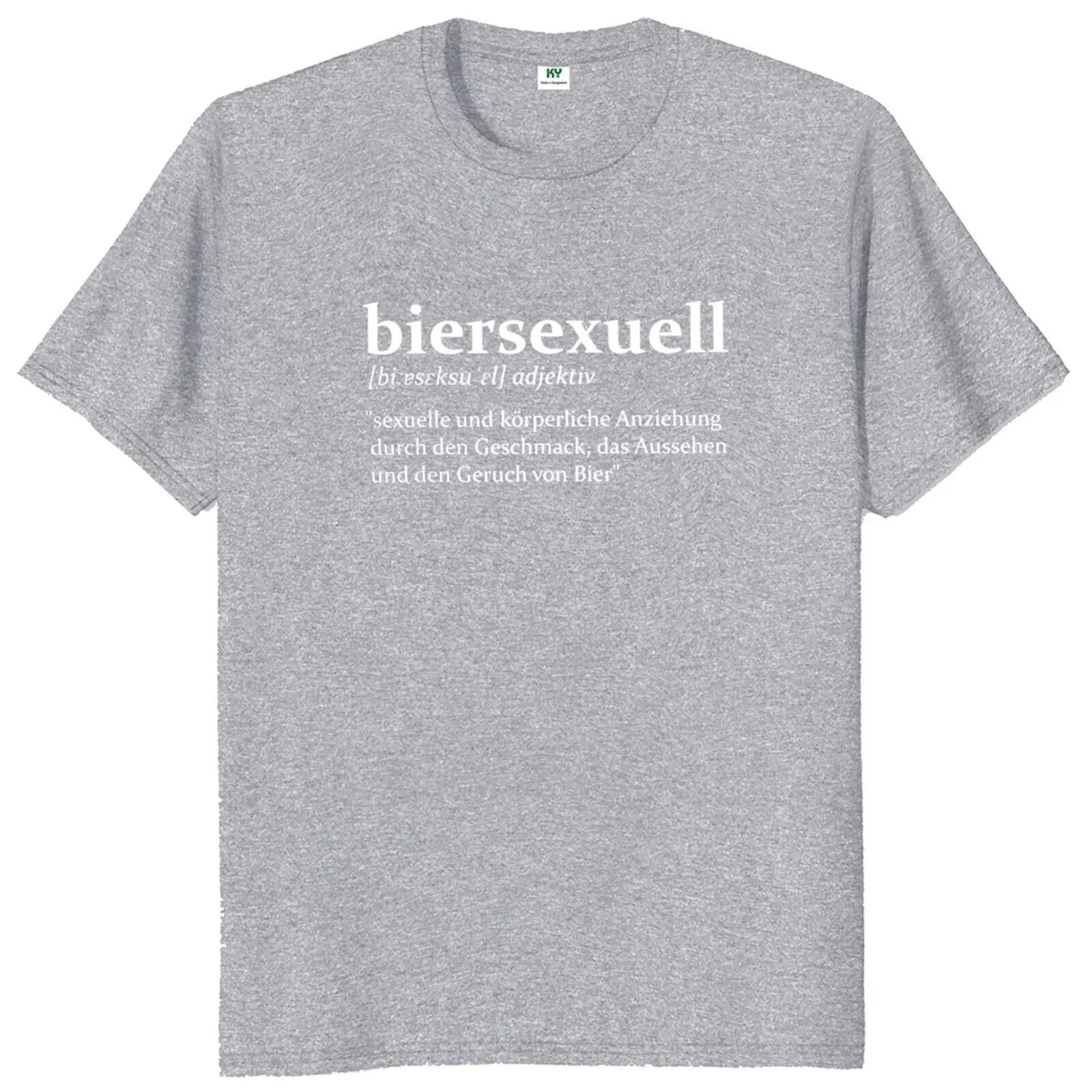 Biersexuell  T Shirt German Humor Beer Lovers Y2k T-shirt For Men Women Casual 100% Cotton Unisex Summer Soft Tee Tops EU Size