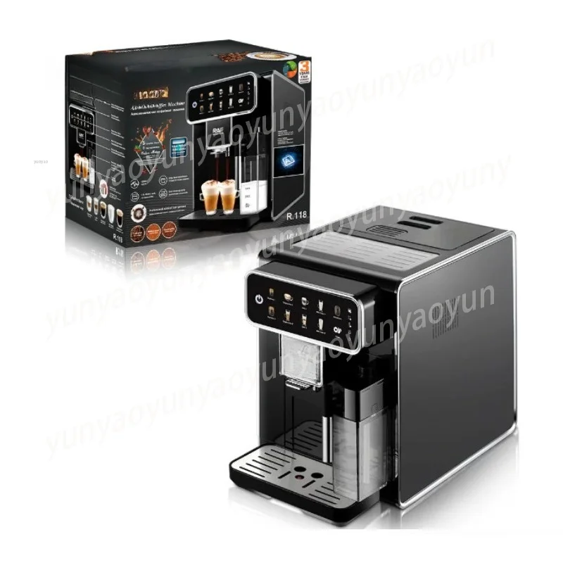 EU Plug Small Semi Automatic Pump Espresso Machine Home Coffee Maker with Steam Milk Frothing Function