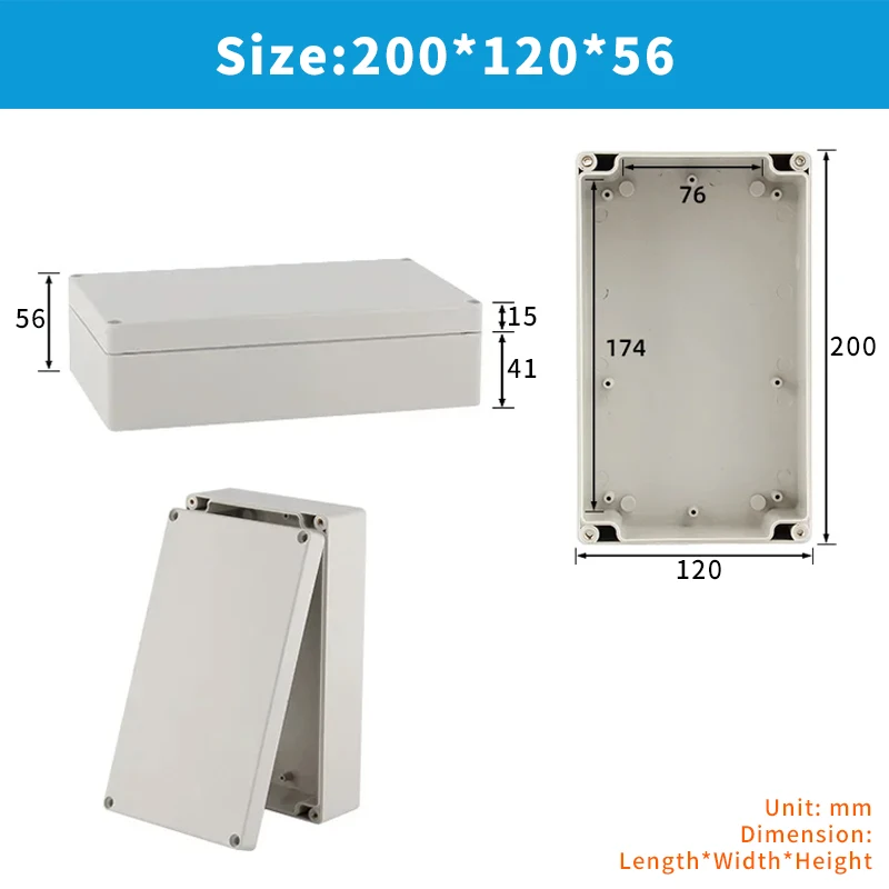 OMCH F-Serie IP66 Kunststoff ABS Outdoor Wasserdichte Elektrische Anschlussdose Schraubkabel Anpassbare Wasserdichte Kabelverbindungsdose