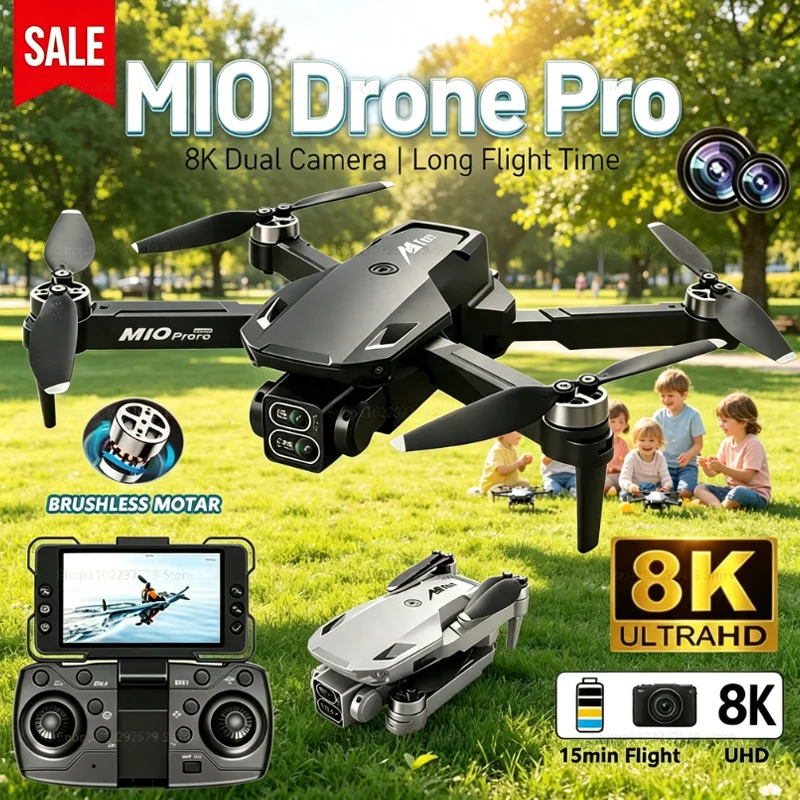 m10ドローン-8k-hdカメラ-ブラシレスモーター-空撮用-リモコン付き-uav-初心者・プロ向け-ホビーギフト-大人向け
