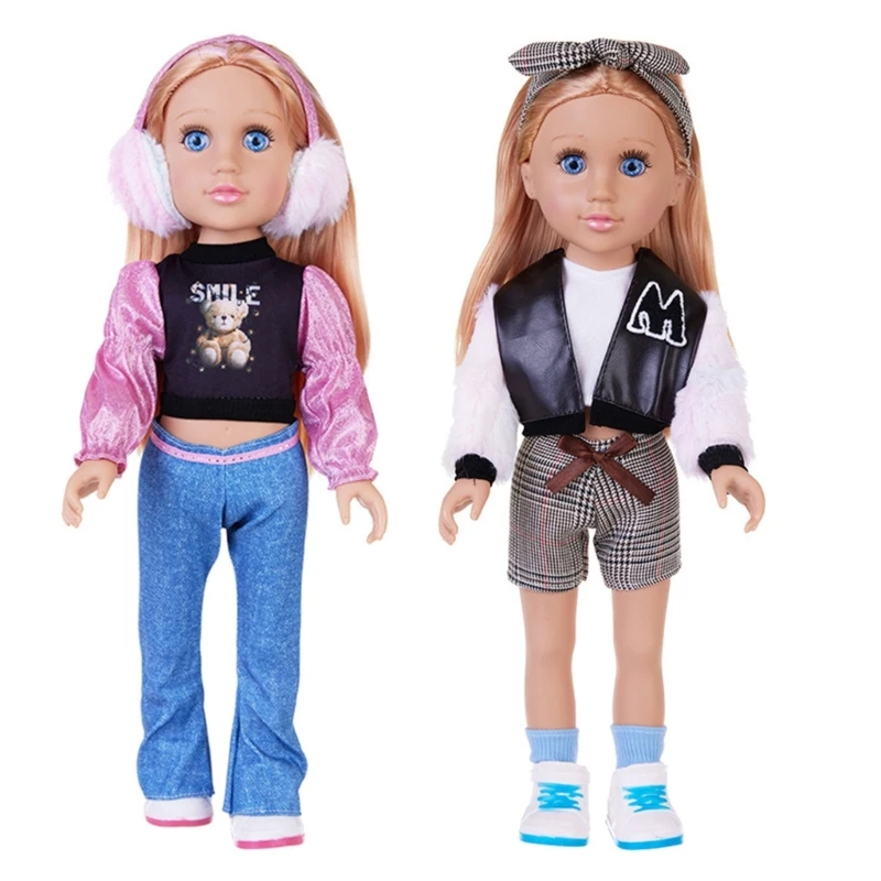 

Toy Girl Realistic PVC 18 Inch Blonde Baby with Fashion Apparel