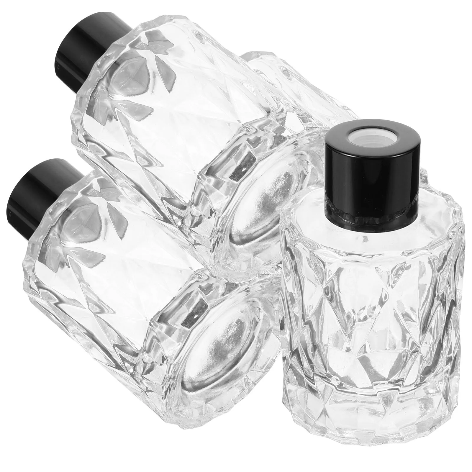 4 قطع من زجاجات الناشر الزجاجية حاويات عطر فارغة للزيوت العطرية وغرفة النوم المنزلية والمكتب وزجاجة ناشر العطور #4