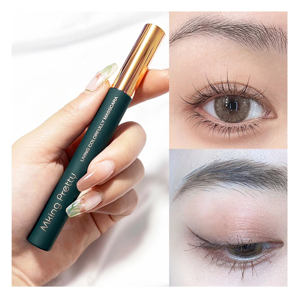 Rímel preto ultrafino, alonga o volume dos cílios, à prova d'água, cílios naturais, cosméticos coreanos, maquiagem profissional feminina
