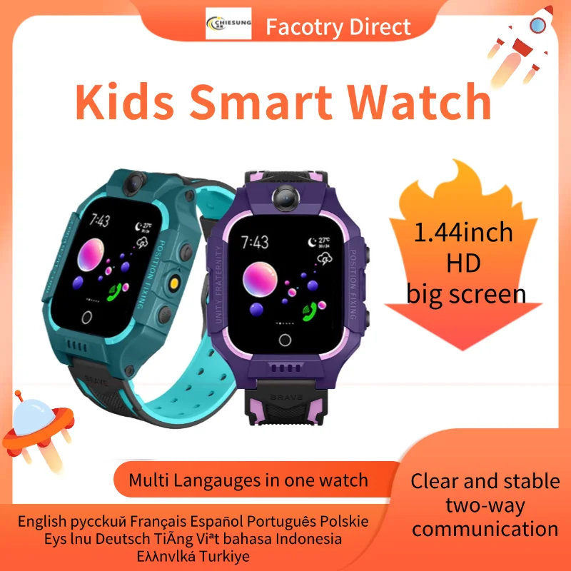 Lbs Standort q19 Kinder sos Telefon Uhr Remote Foto Voice Chat Smartwatch kompatibel für iOS Android Kind Geschenke