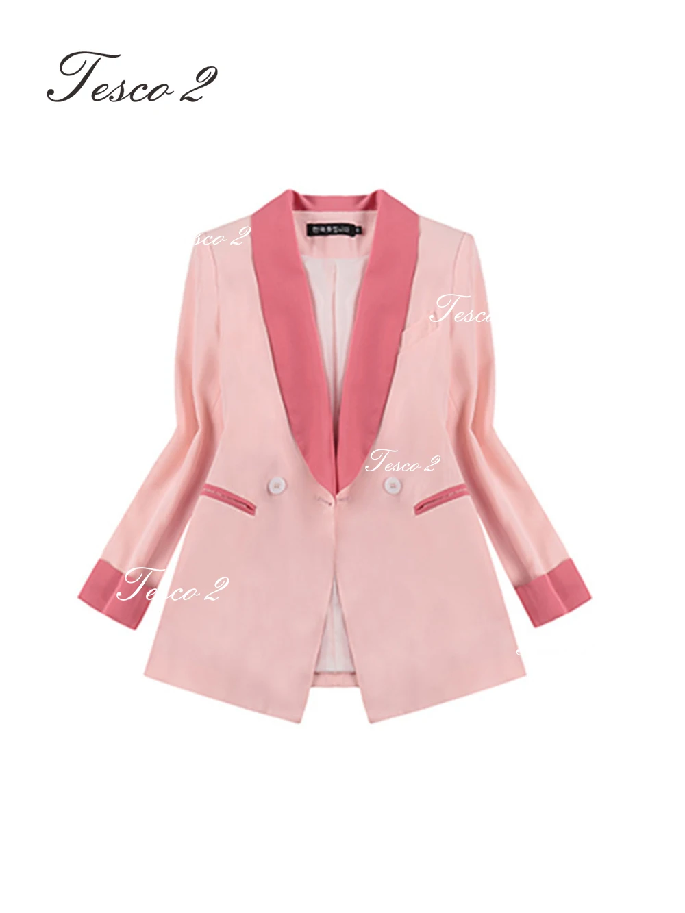 Pink Suit For Women Advanced Fashion Formal Business Women Suit Peak Lepal Long Sleeve For Performance Custom Suit