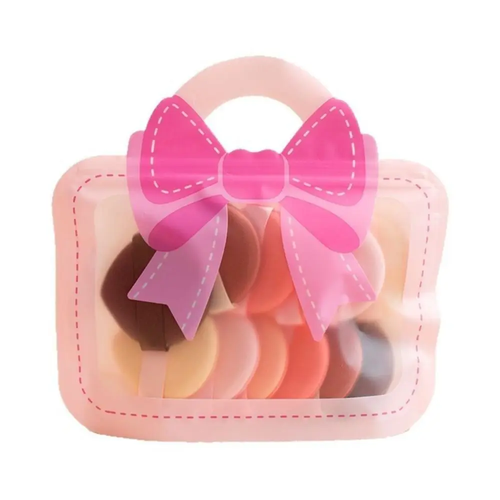 20pcs Teardrop Shape Air Cushion Makeup Puff Square Delicate Cartoon Cosmetic Puff Non-latex Hydrophilic Air Cushion Powder Puff