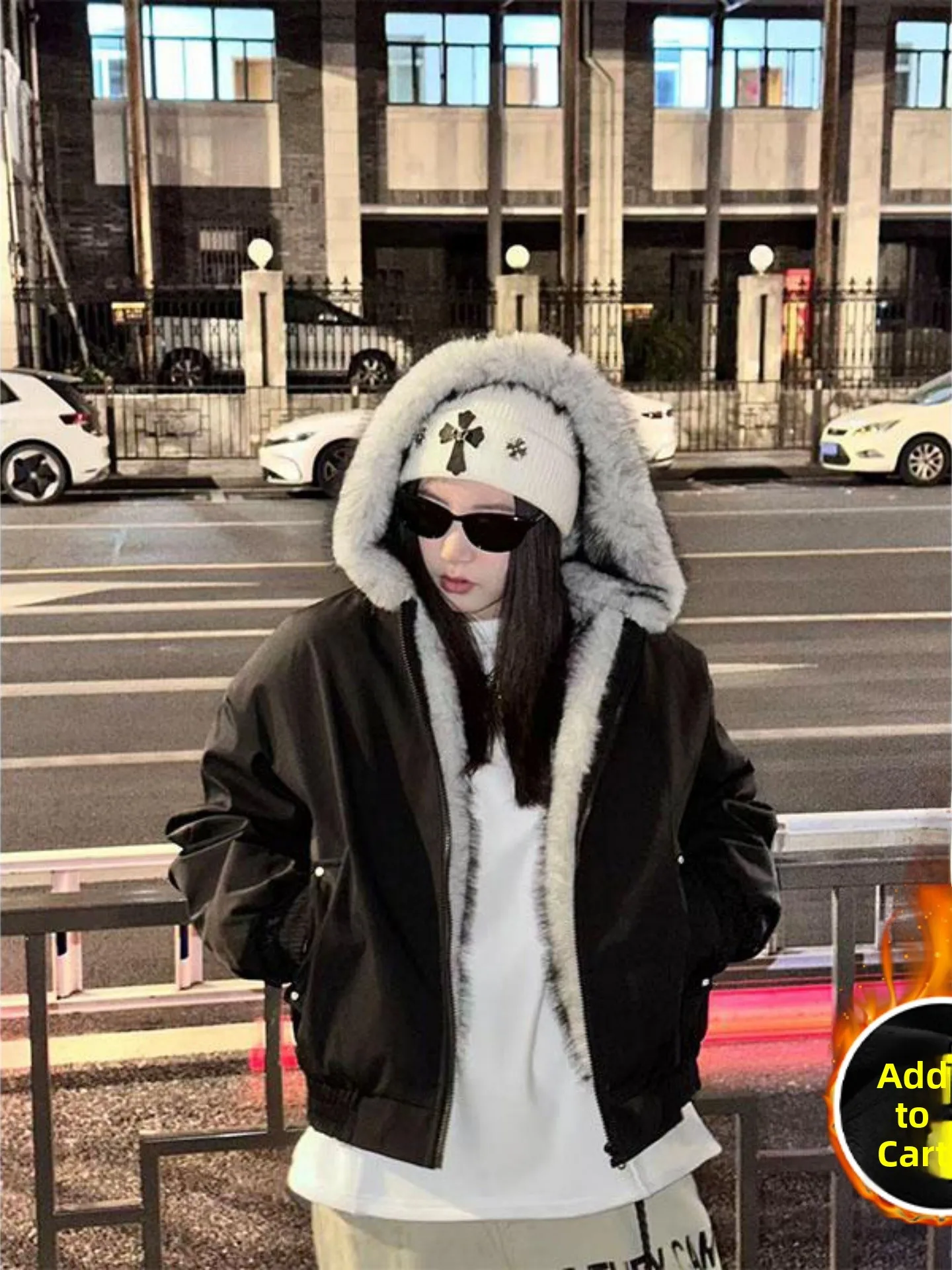 

Утепленная хлопковая куртка Thiened Wolf King Mountain Eagle для мужчин, в американском уличном стиле, с флисовой подкладкой, зимнее пальто для пар