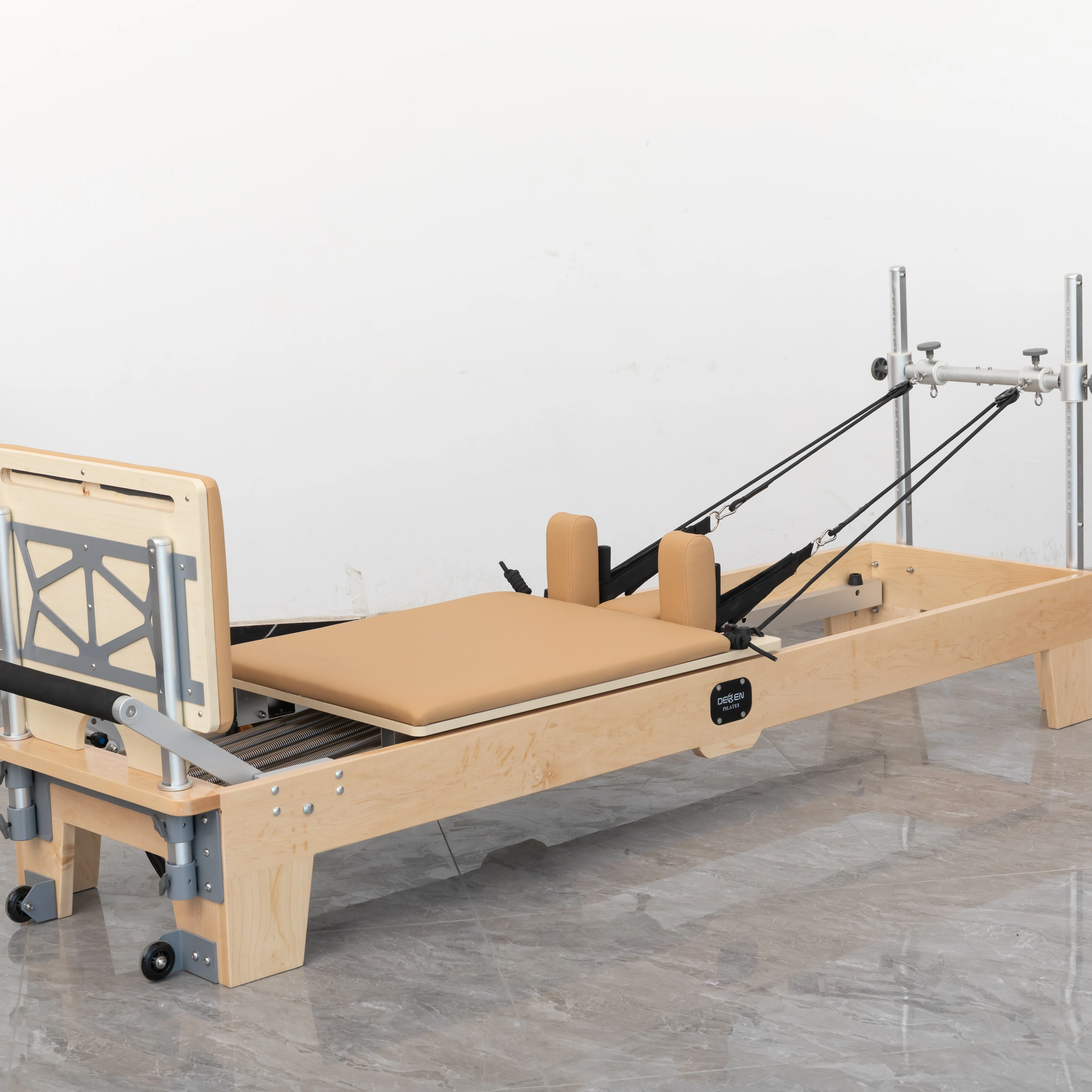 

Pilates Maple Reformer Personalized Customization Adjustable Portable and Durable Pilates Core Bed