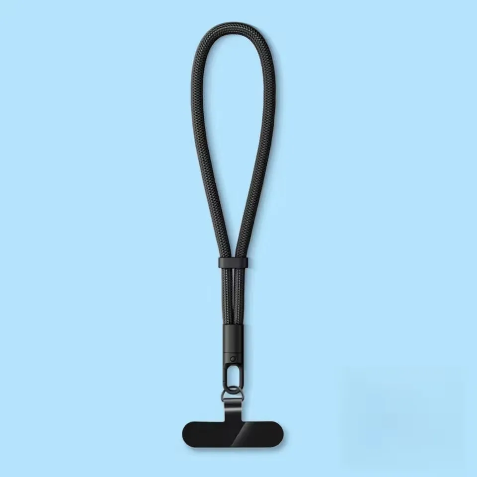 Tragbare Hand-Handgelenkbänder aus Nylon, buntes Anti-Fall-Lanyard mit Tether-Tabs, abnehmbarer Schnur-Clip zum Aufhängen von Mobiltelefonen