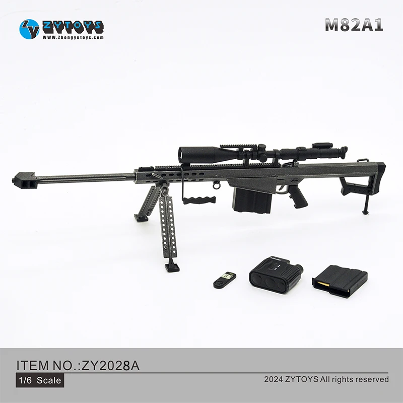 ZY2028 1/6 SCHAAL Barrett M82A1 Sniper Rifle Plastic Model voor 12 inch Actiefiguren Accessoires Soldaat Militaire Collectie