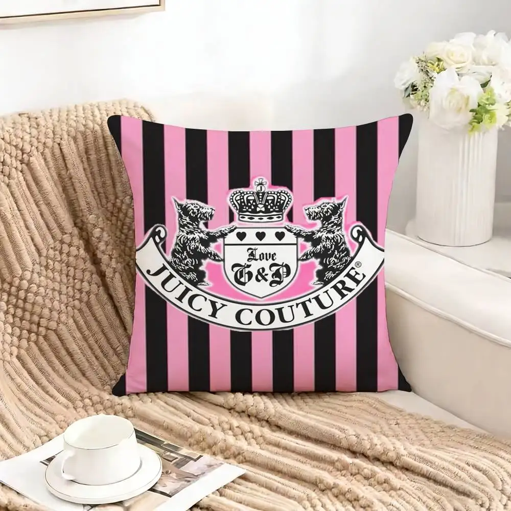 HOT Fashion J-Juicy JC C-Couture Pillow Case Square Double-Sided Sofa Cushion Cover Bedroom Bedside Pillow