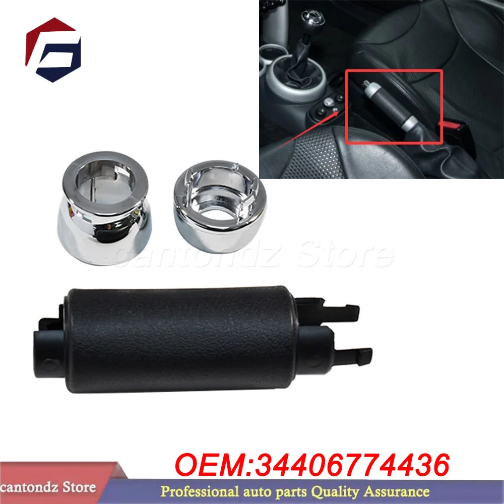 For BMW Mini R50 R52 R53 R55 R56 R57 R58 1PC Car Black Chrome Handbrake Handle Part Number:34406774436 High Quality
