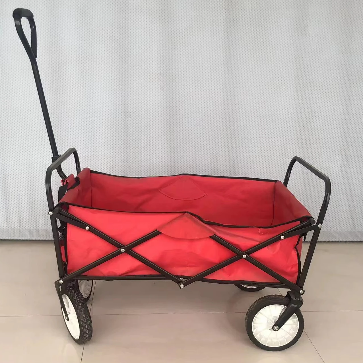 

Portable Folding Trolley Collapsible Handcart Wholesale Outdoor Utility Wagon Cart Garden Camping Storage Tools Foldable Design