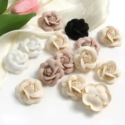 5pcs 5cm Silk Artificial Rose Flower Heads Decorative Flowers for Wedding Home Party Decoration Mini DIY Fake Flower Wall