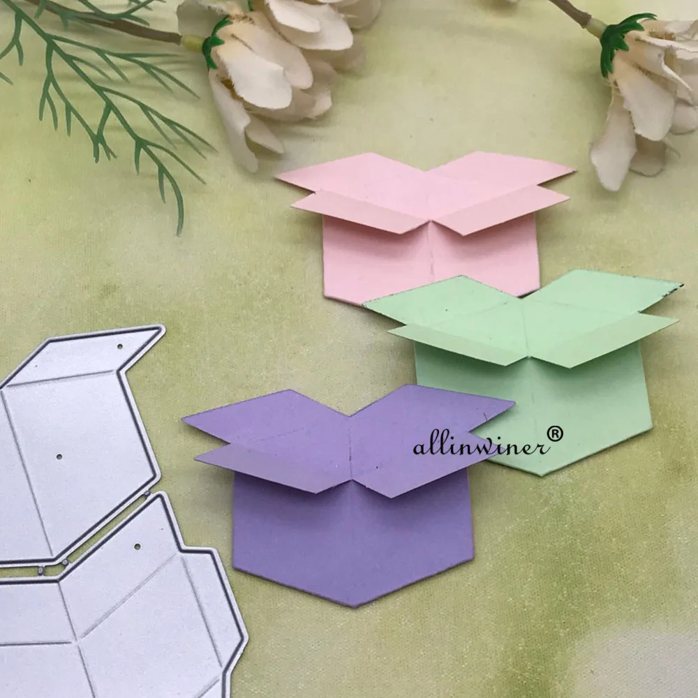 

Open box decoration Metal Cutting Dies for DIY Scrapbooking Album Paper Cards Decorative Crafts Embossing Die Cuts