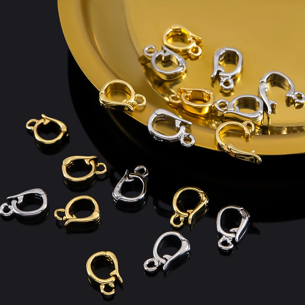 2/5/8pcs 18K Gold Plated Hinged Necklace Enhancer