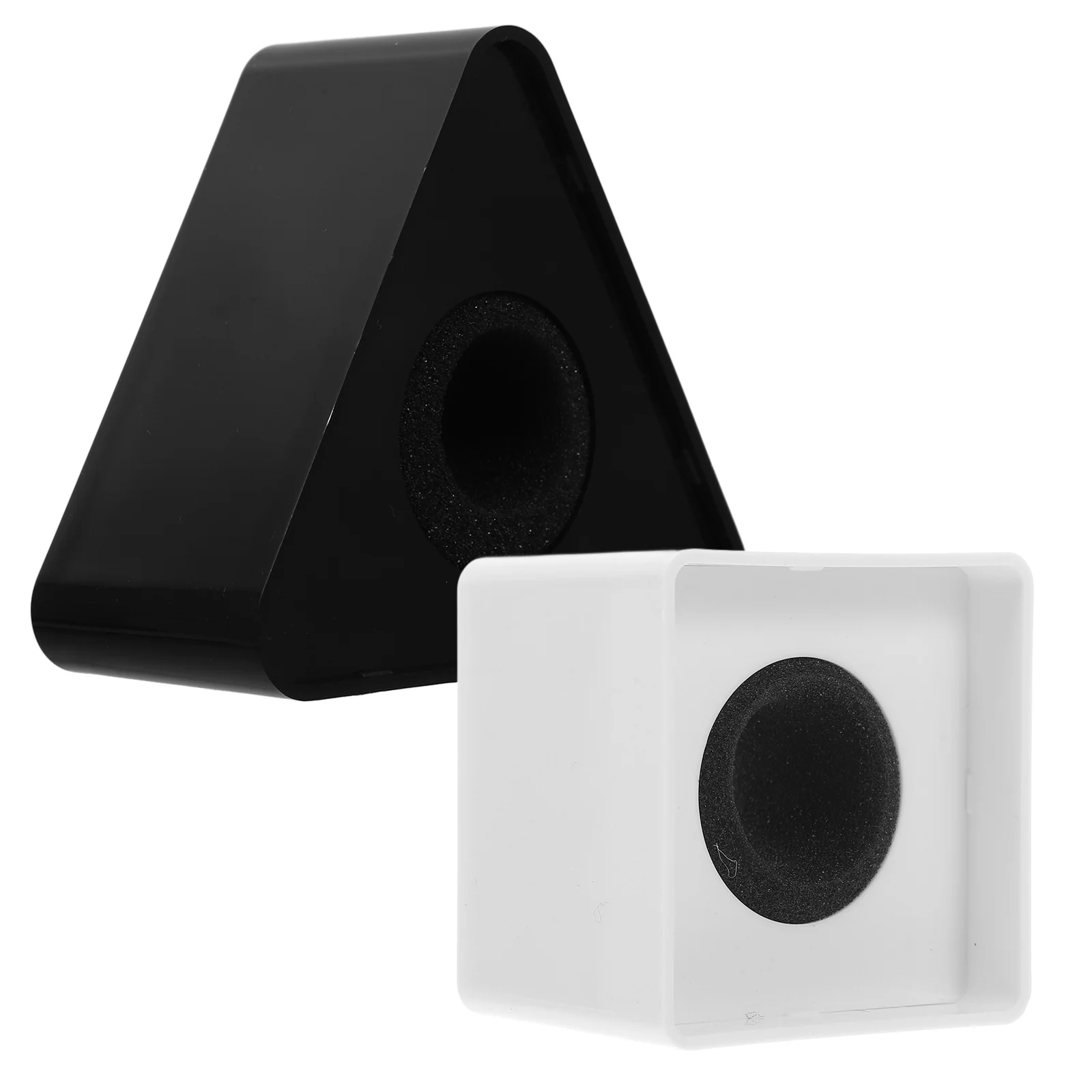 

2 Pcs Logo Microphone Mini Cube Shaped Flag Stations Square Child