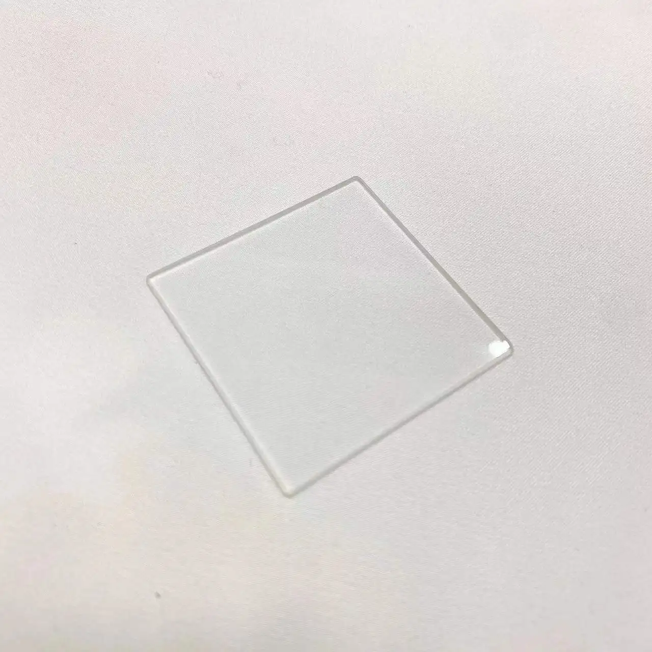 현미경 슬라이드용 석영 유리, 총 크기 46x46x1.5mm, 투명 융합 실리카, 5 개